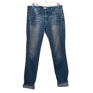 Womens 21 Denim Skinny  Jeans With Cuffed Hems Size 29